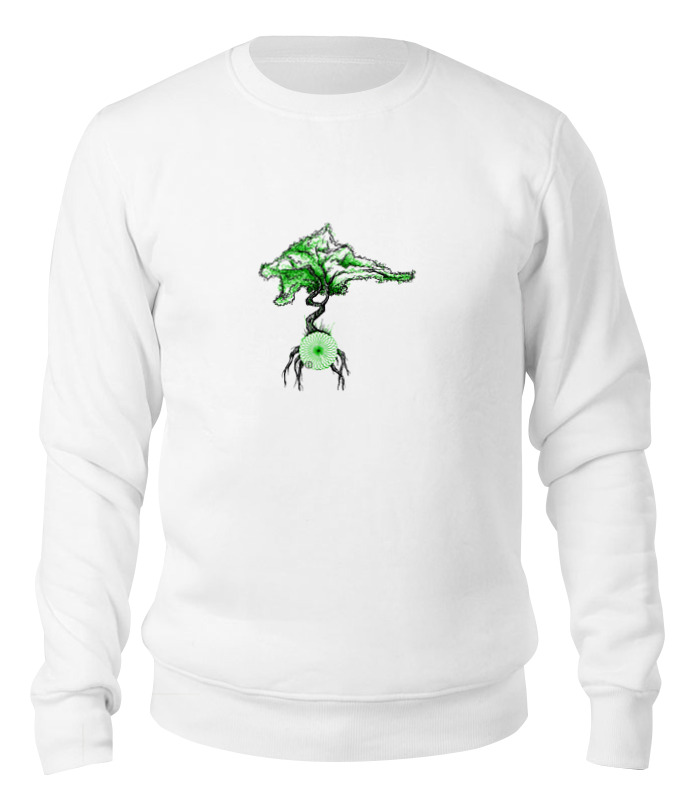 

Свитшот унисекс Printio Green 1 белый 2XL, Green 1