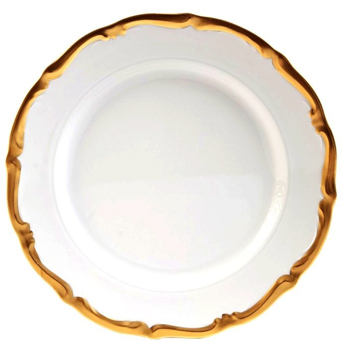 Тарелка 25 см 1 шт Porcelaine Czech Gold Hands 