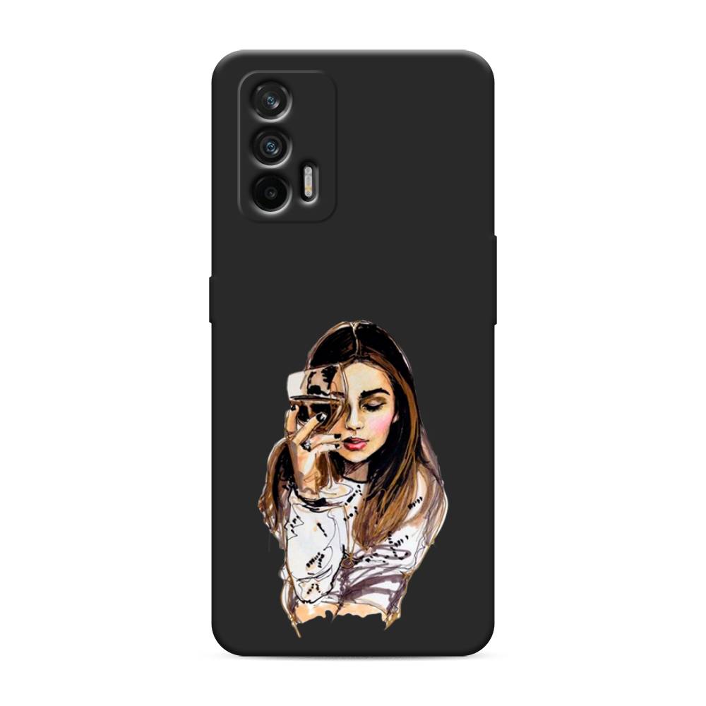 

Чехол Awog на Realme GT/Q3 Pro "Девушка с бокалом", Разноцветный, 256352-1