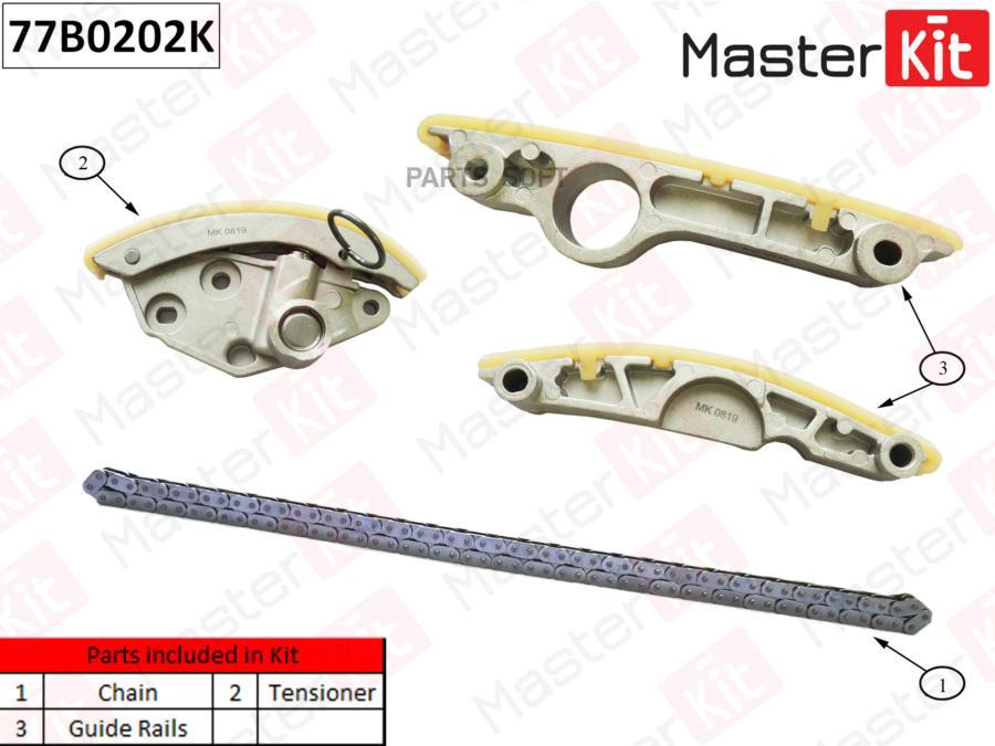 

Комплект Цепи Грм Audi A6/A7 4.2I Ceuc 12- MasterKit 77B0202K