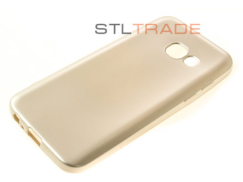 

Силиконовый чехол TPU Case Металлик для Samsung A3 (2017) золото, Золотистый