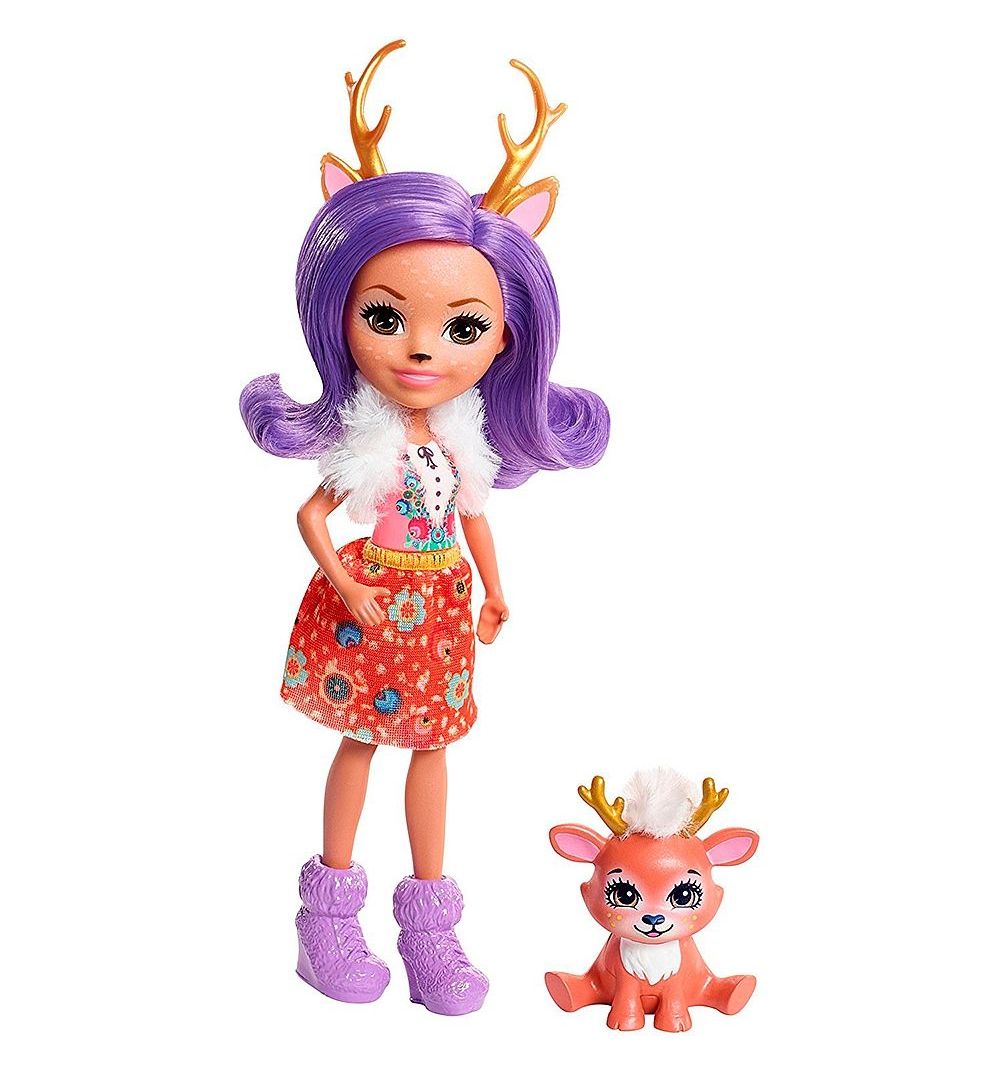 Кукла Enchantimals Danessa Deer с питомцем 15 см DVH87/FNH23