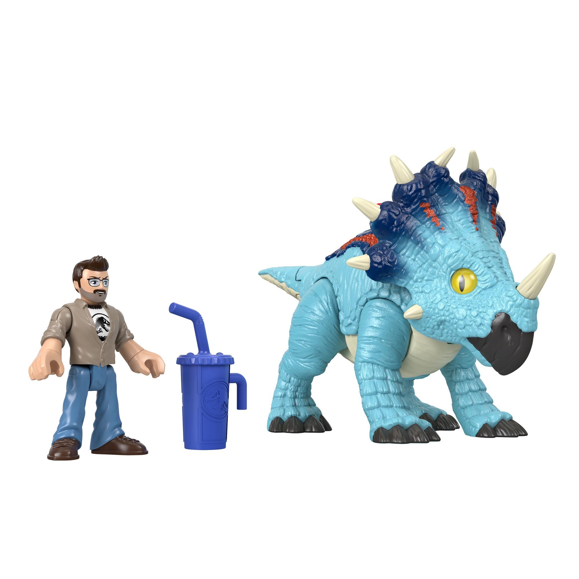 Игровой набор Imaginext Jurassic World Pachyrhinosalirus & Lowery FMX88/GMR17