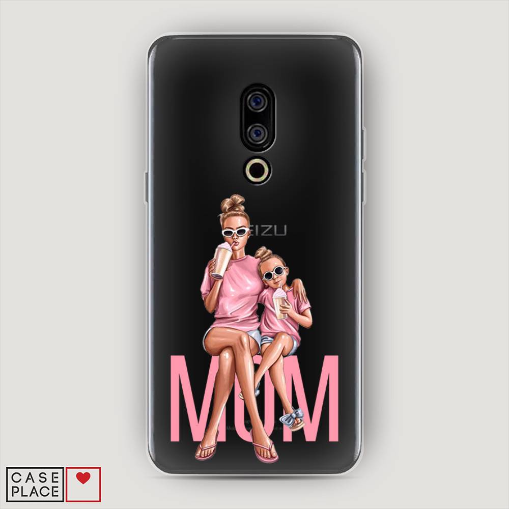

Чехол Awog на Meizu 15 "Lovely mom", Синий;бежевый;розовый, 72650-7