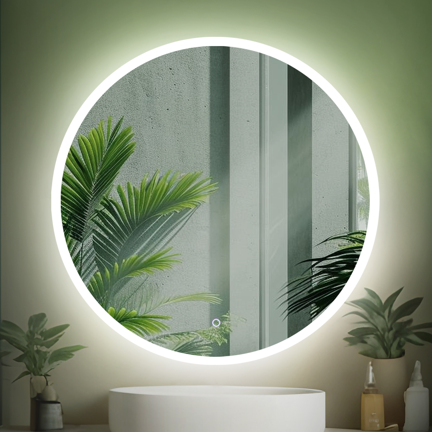 

Зеркало в ванную с подсветкой Silver Mirrors Pele lite 60 см, 4500К, нейтральный свет, Белый, Pele