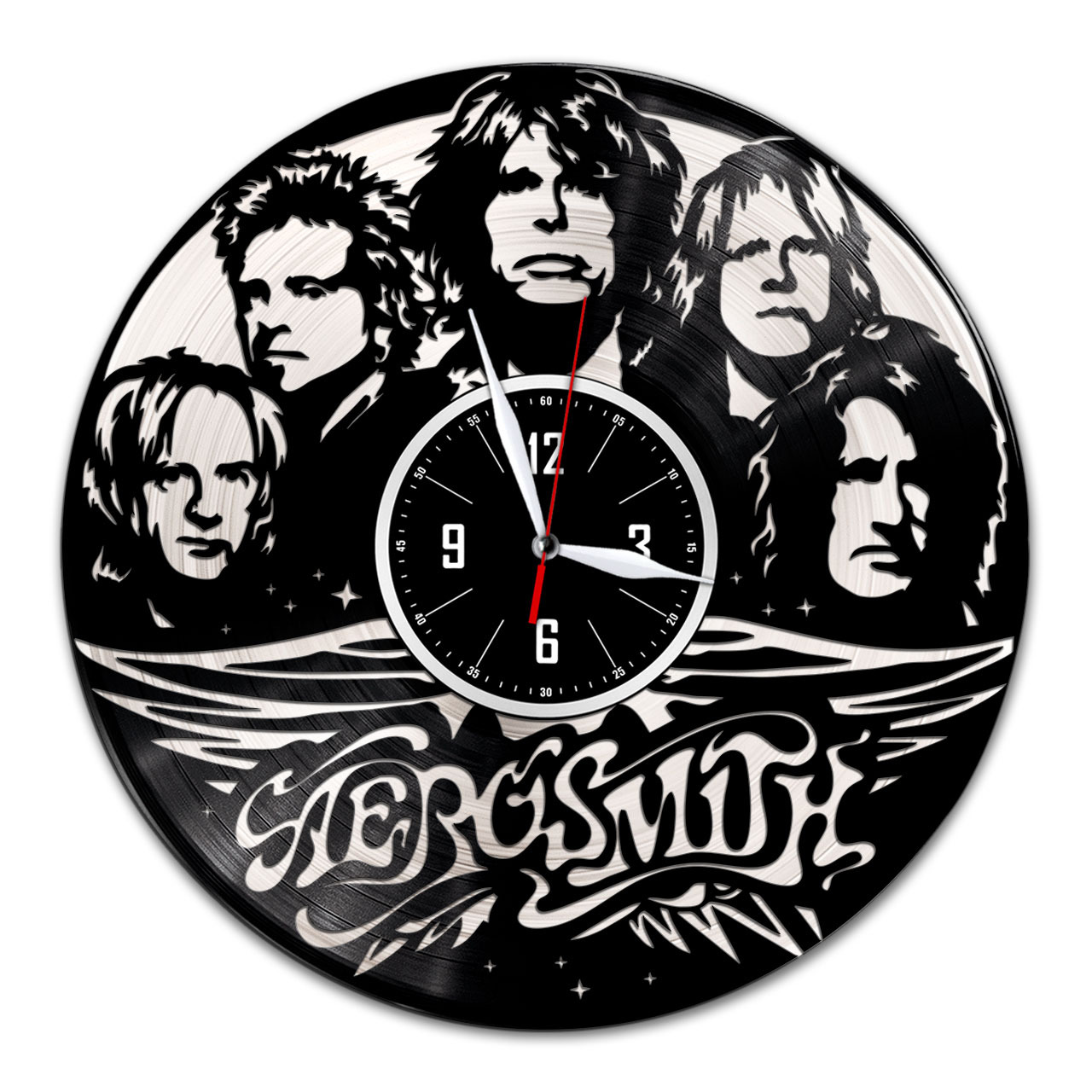 

Настенные часы из виниловой пластинки Aerosmith