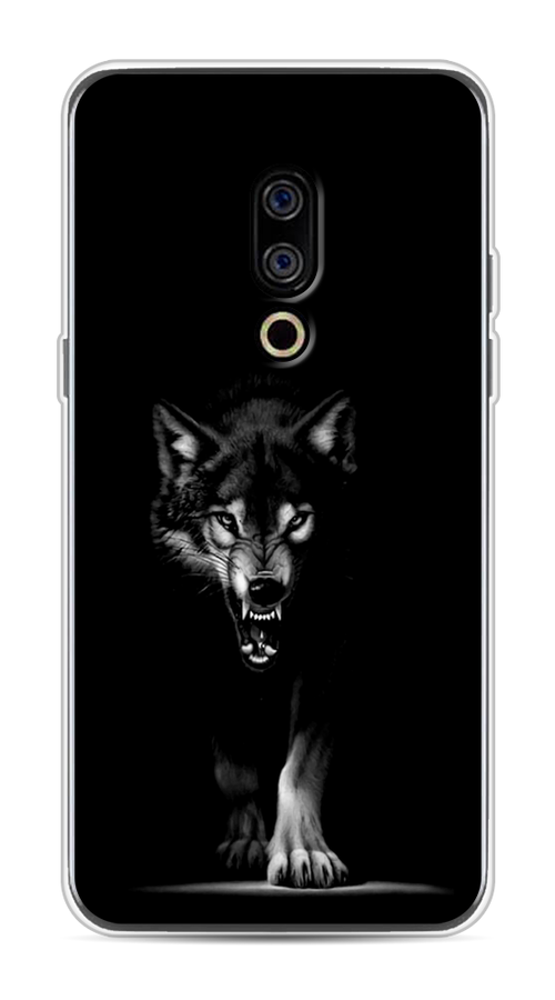 

Чехол Awog на Meizu 15 "Волк выходит из ночи", Серый;черный;белый, 72650-1