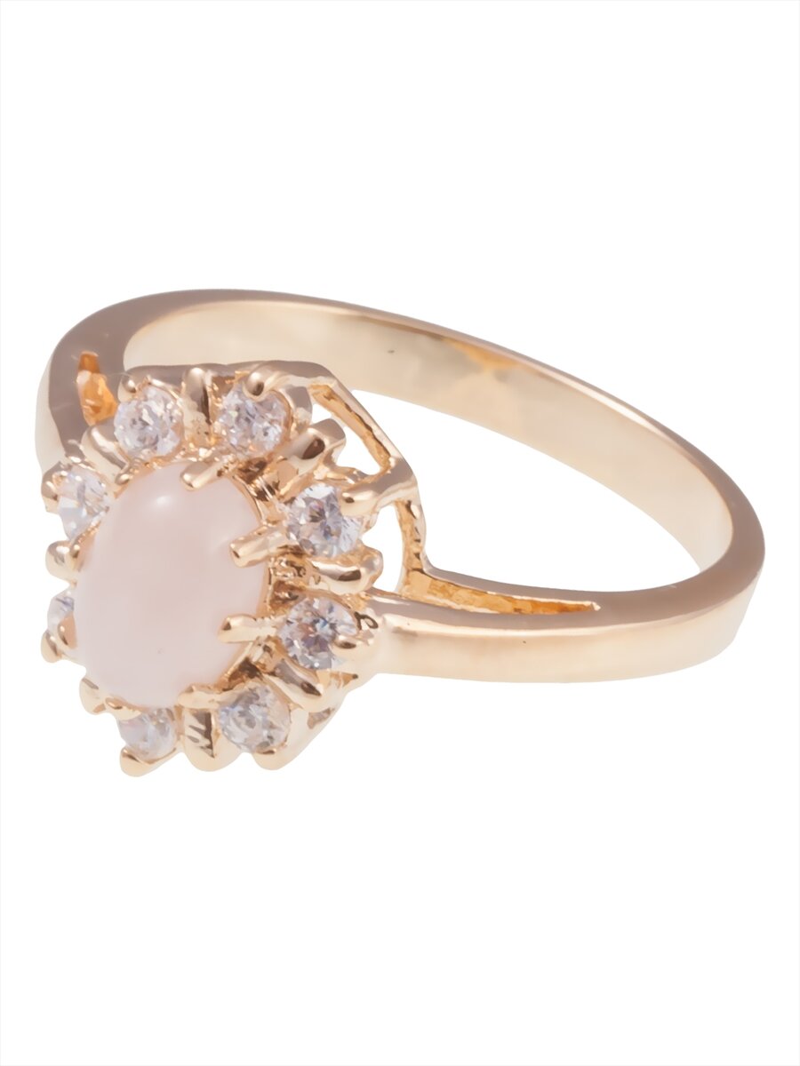 

Кольцо из бижутерного сплава р.  Lotus Jewelry 39R-39Q, кварц/циркон, 39R-39Q