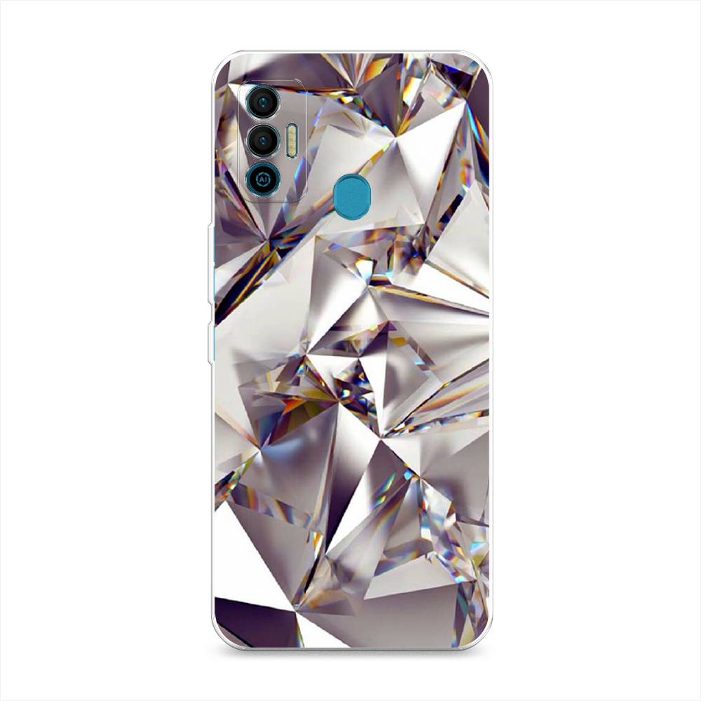 

Силиконовый чехол "Бриллианты" на Tecno Spark 7, Разноцветный, 301050-7