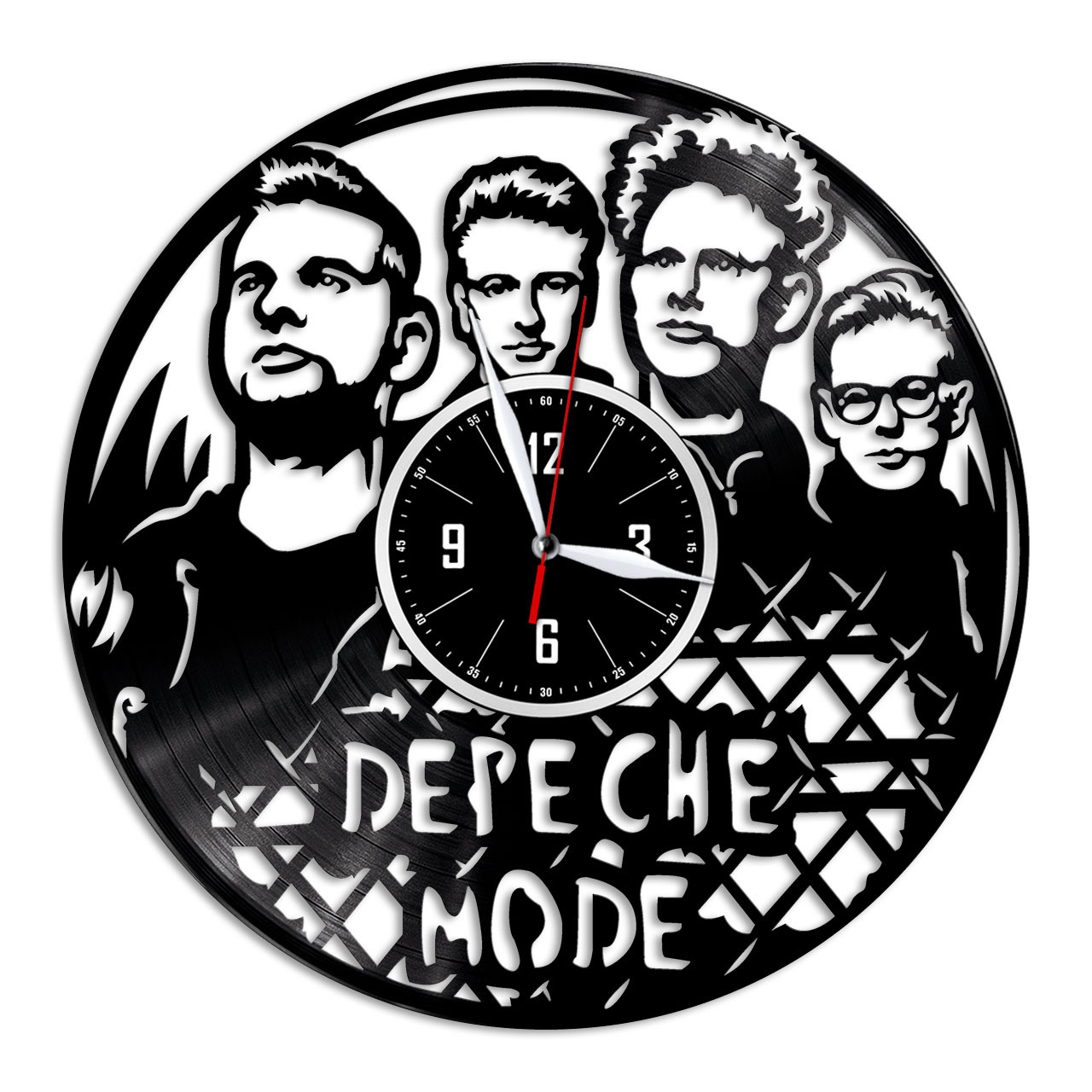 

Настенные часы из виниловой пластинки Depeche mode ver.1
