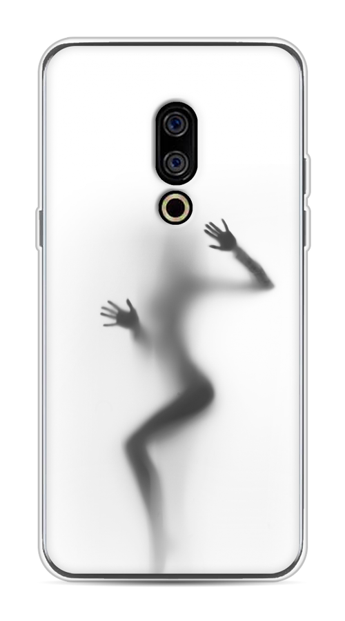 

Чехол Awog на Meizu 15 "Девушка в душе", Серый;белый;черный, 72650-7