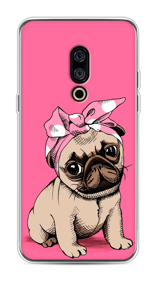 

Чехол Awog на Meizu 15 "Dog Pin-Up", Розовый;бежевый, 72650-2