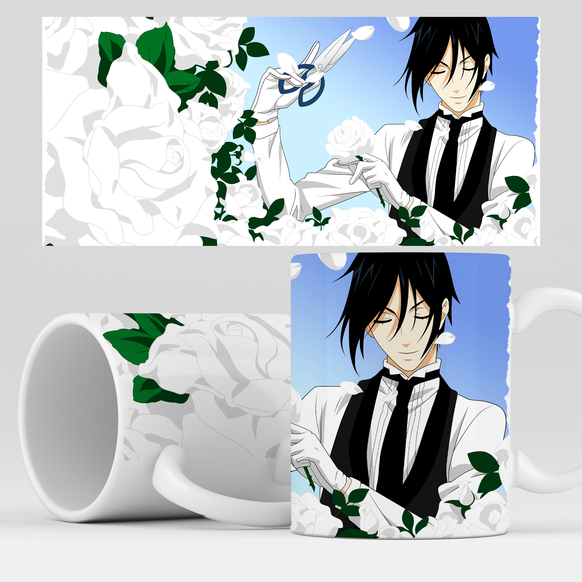 

Кружка RocketCup с принтом "Темный Двореций" аниме BlackButler, BlackButler06