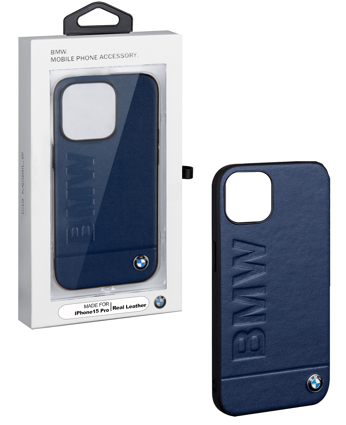 

Чехол iPhone 15 Pro BMW SLL, синий (IS789036)