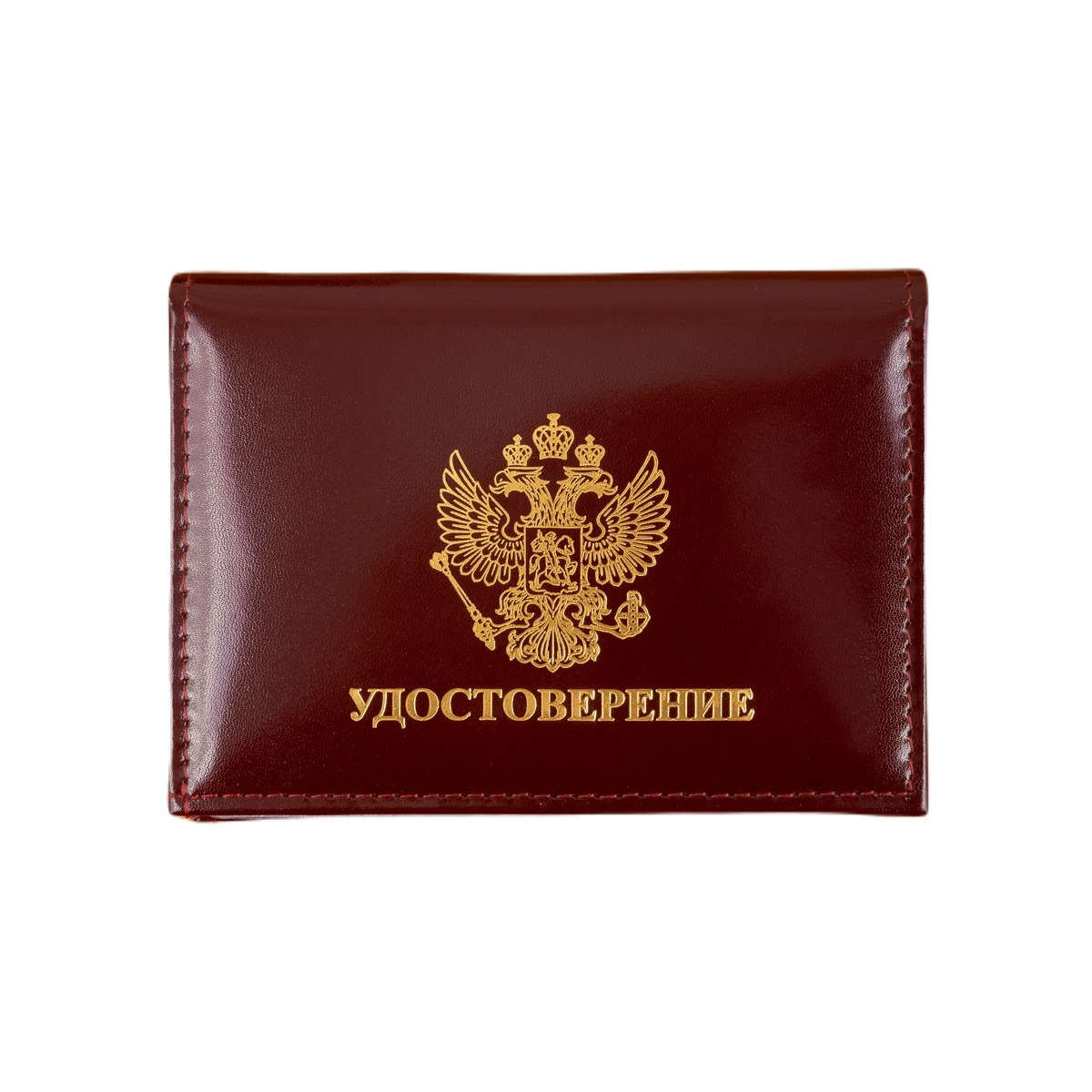 Обложка для удостоверения унисекс Leather Collection LC-UDSH-33 бордовая