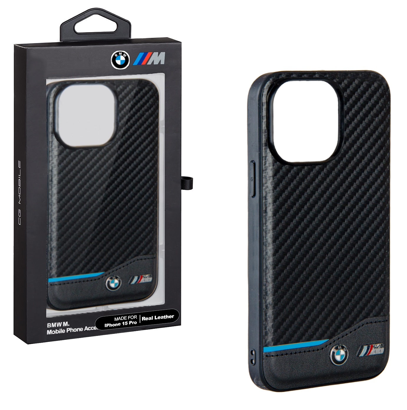 

Чехол iPhone 15 Pro BMW NBCK, черный (IS798926)