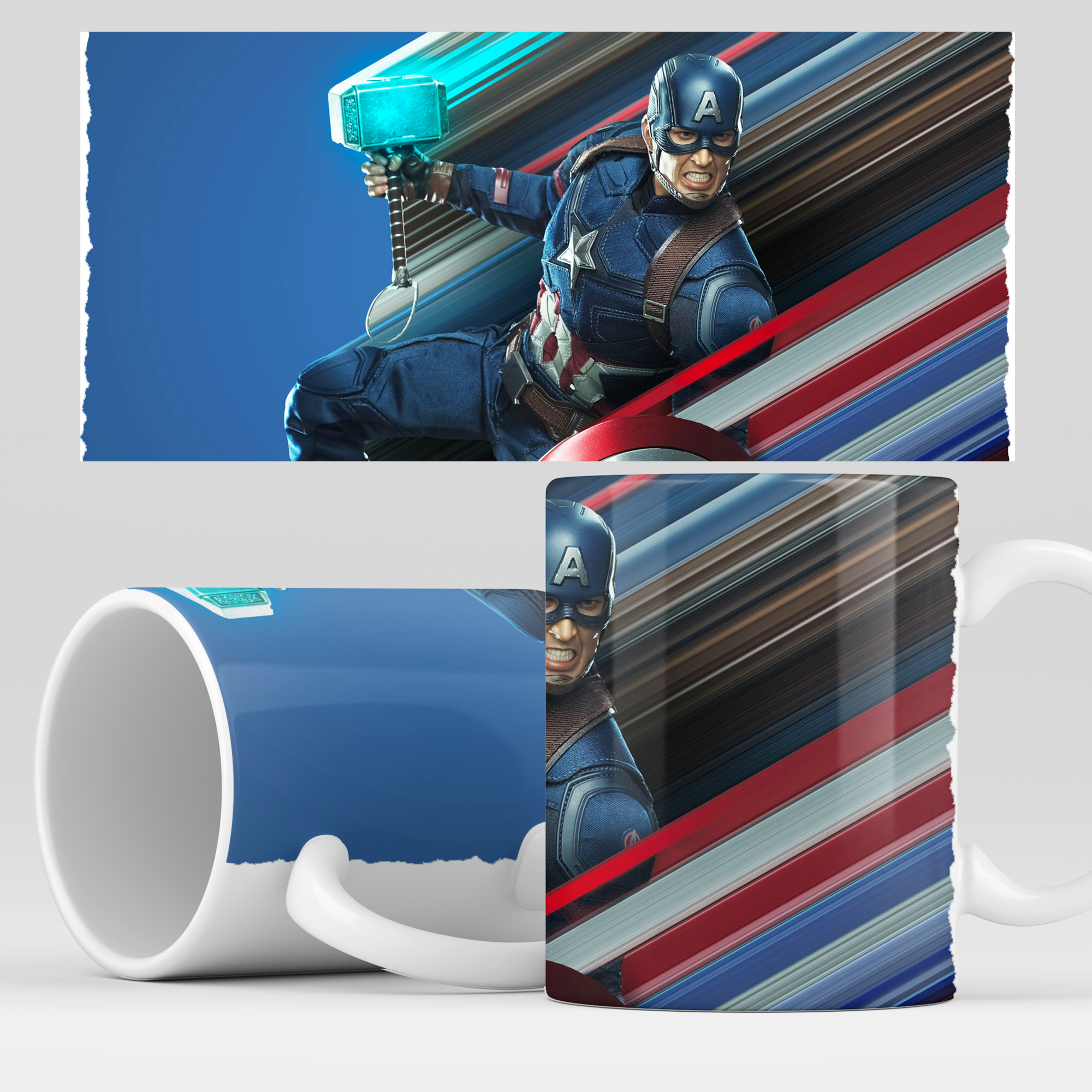 

Кружка RocketCup с принтом "Капитан Америка" Capitan America, CaptainAmerica03
