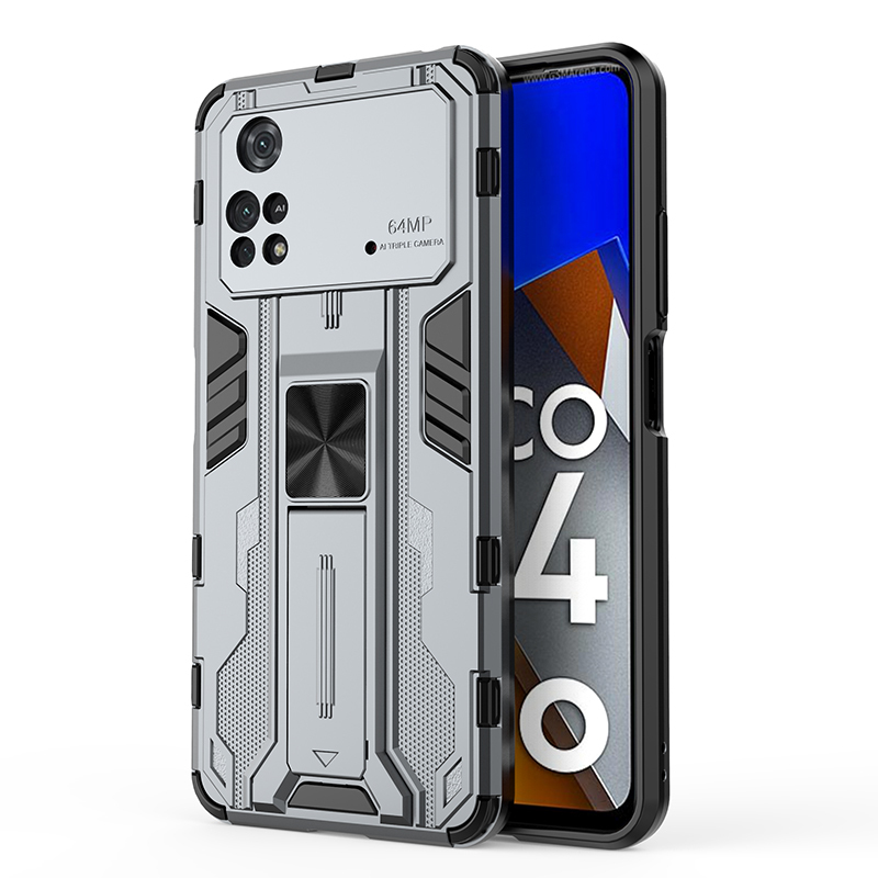

Чехол Transformer для Poco M4 Pro 4G, серый, Transformer
