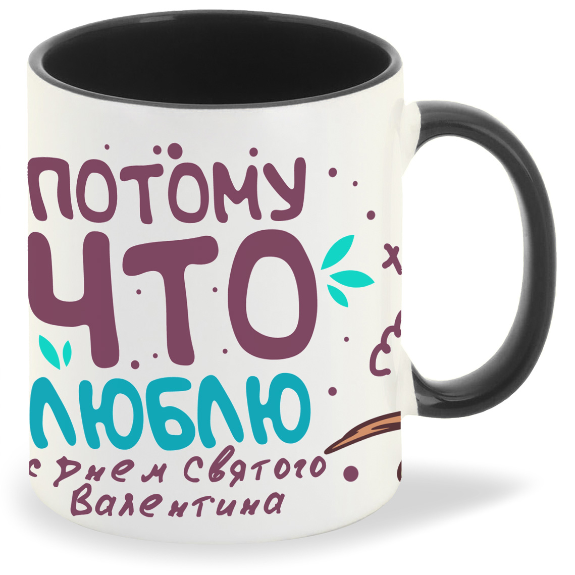 

Кружка CoolPodarok 14 февраля Потому что люблю, 14 февраля Потому что люблю