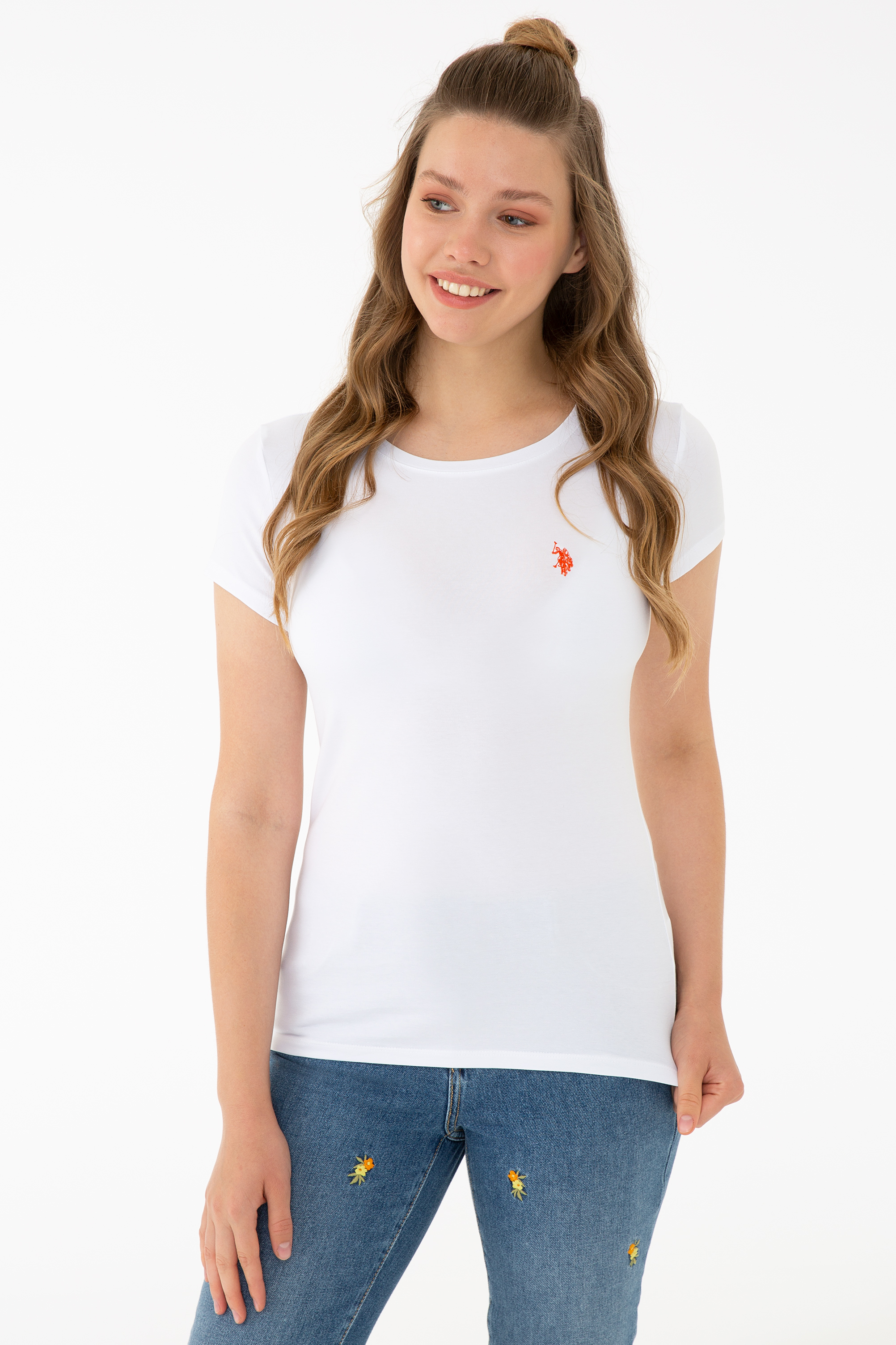 фото Футболка женская u.s. polo assn. g082sz0110to21 белая 2xs