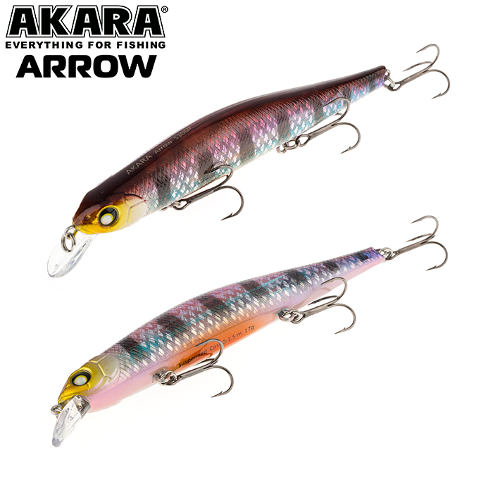 

Воблер Akara Arrow 110SP 17 гр 3/5 oz 4,3 in A209, Разноцветный, Arrow