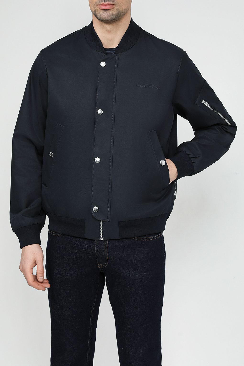 

Бомбер мужской Marc O'Polo 421007370034 синий 3XL, 421007370034