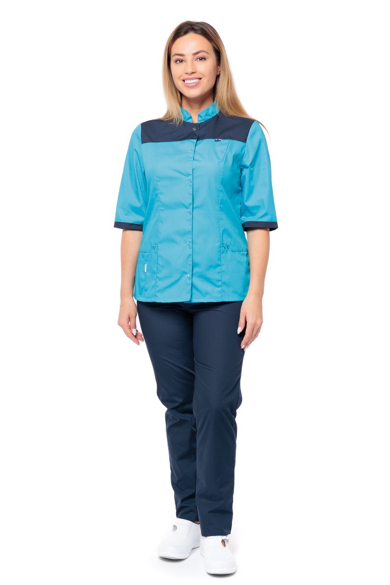 

Костюм медицинский женский MedicalWear Джульетта 131 голубой 48 RU, Джульетта 131