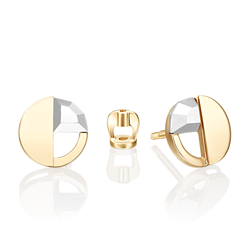 

Серьги пусеты из золота PLATINA jewelry 02-5054, 02-5054