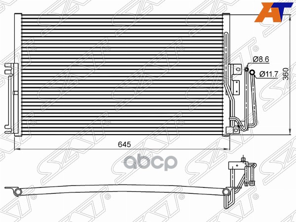 

Радиатор Кондиционера Opel Vectra 95-98 Sat арт. ST-OP34-394-0