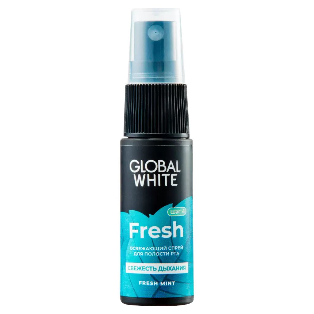 Освежитель для полости рта Global White 15 мл global white ополаскиватель для полости рта total protection 300 мл
