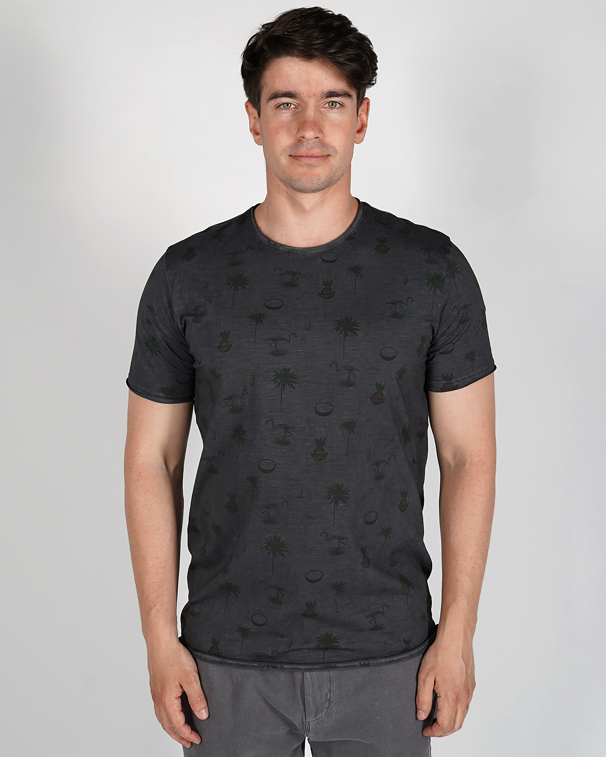 

Футболка мужская Qwentiny HT6082 черная 3XL, Черный, HT6082