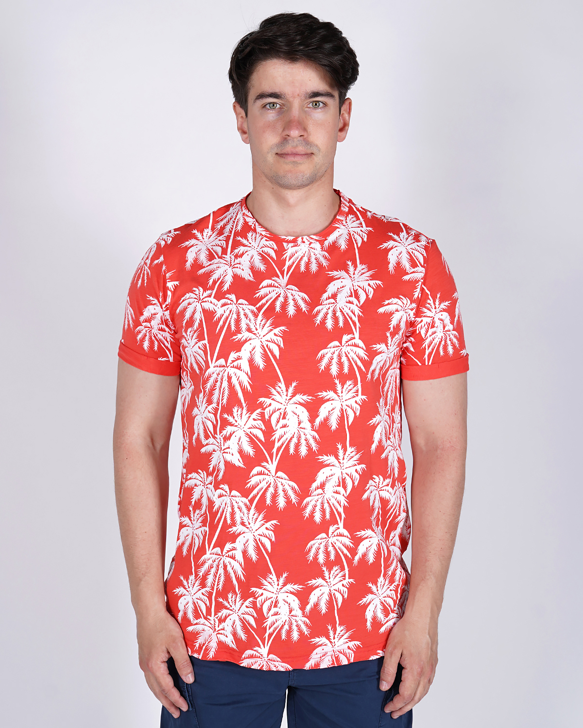 

Футболка мужская Qwentiny HT6130 красная 2XL, Красный, HT6130