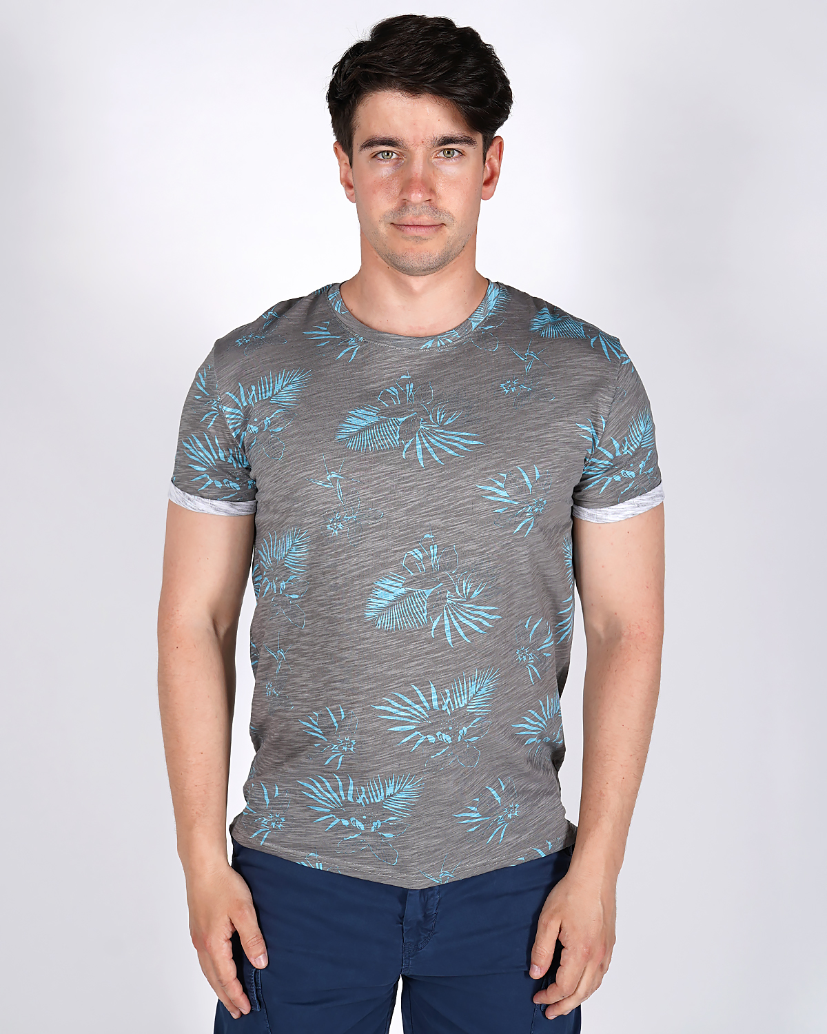 

Футболка мужская Qwentiny 250/F1925/YT серая M, Серый, 250/F1925/YT