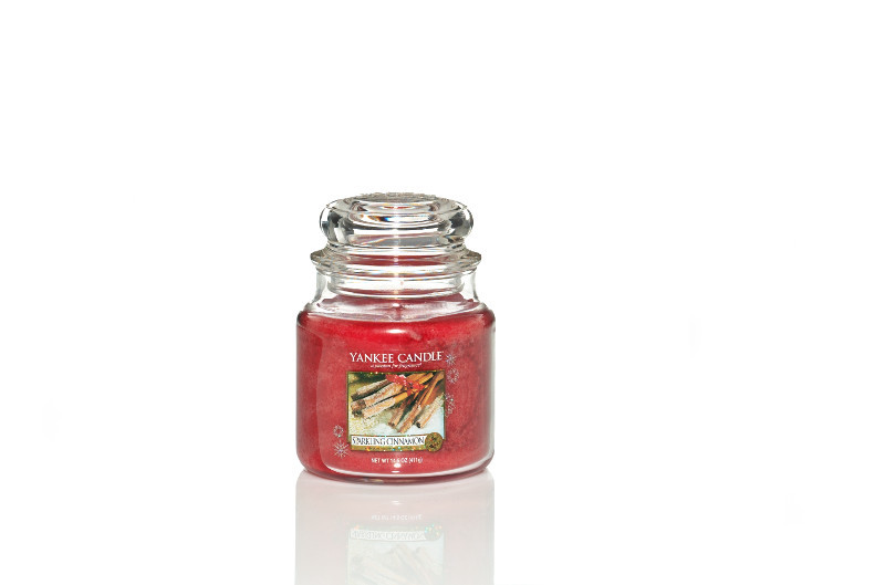 фото Свеча ароматическая yankee candle sparkling cinnamon/ сверкающая корица 65-90 ч