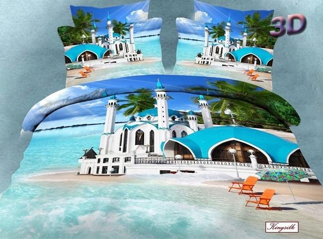 

Постельное белье KINGSILK КУРОРТЫ КАЗАНИ 3D 2-спальное, Разноцветный
