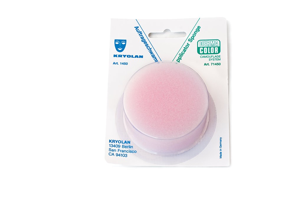 Спонж поролоновый круглый/Round Make-up Sponge 5 см. (Цв: n/a)/Kryolan/1450 pastel спонж для макияжа profashion make up sponge