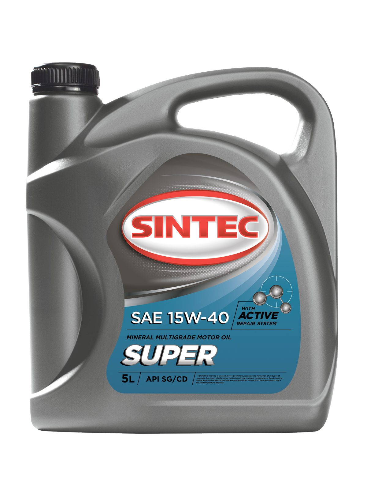 фото Моторное масло sintec super 15w40 5 л