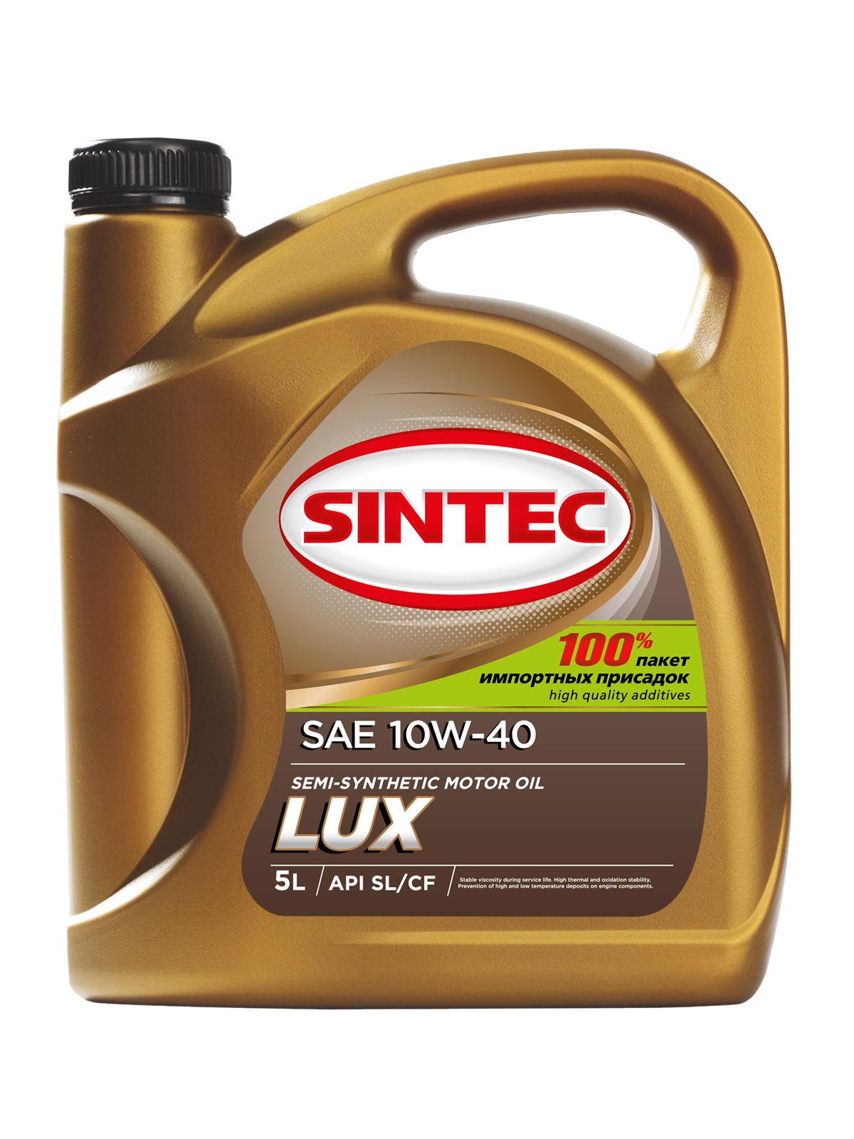 Моторное масло sintec люкс sae 10w-40 api sl/cf 5л | SPORTLE