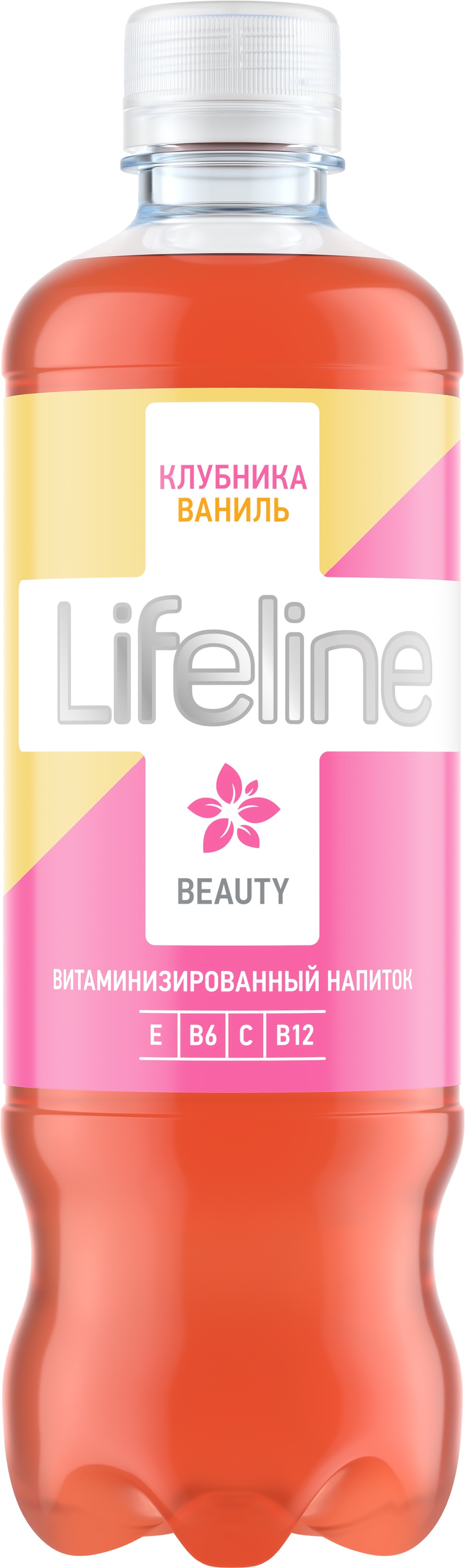 Напиток витаминизированный Lifeline со вкусом Клубники и Ванили 500 мл