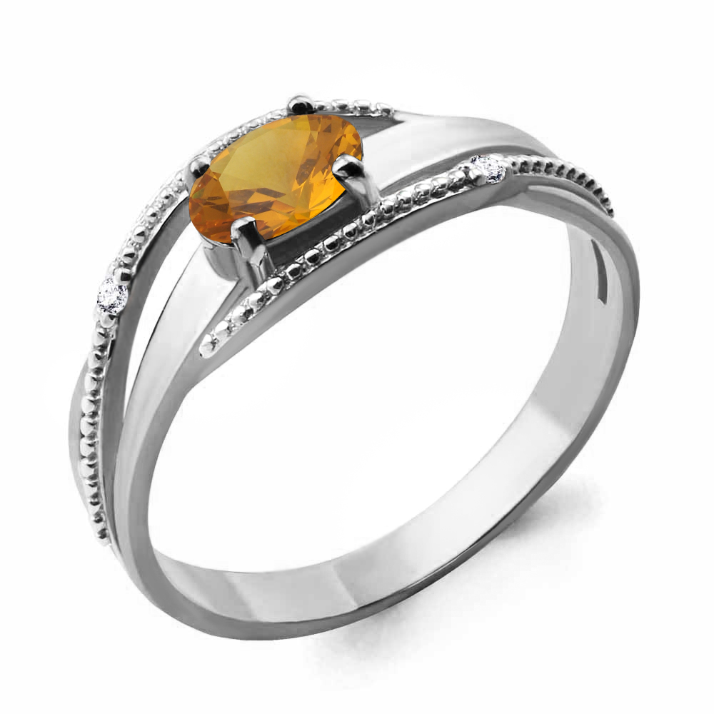 

Кольцо из серебра с цитрином р. , Aquamarine 6522506_925_р, 6522506_925_р