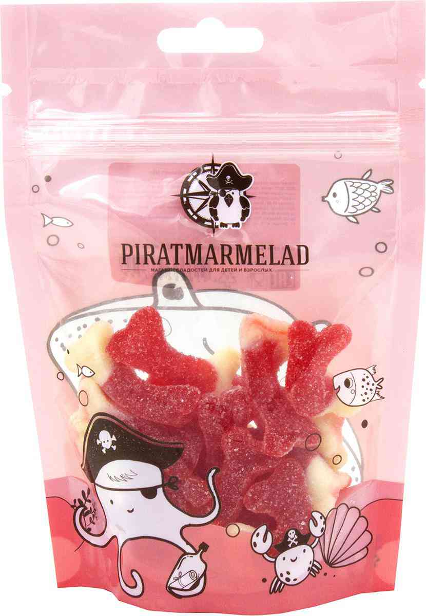 

Мармелад Piratmarmelad Косточки Фруктовый вкус жевательный 125 г