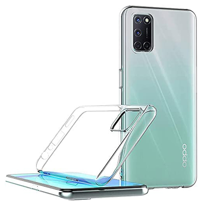 фото Силиконовый чехол jack case для oppo a95 прозрачный