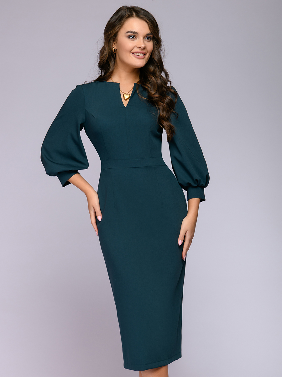 

Платье женское 1001dress 0132101-02370EM зеленое 42 RU, 0132101-02370EM