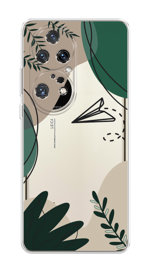 

Чехол на Huawei P50 Pro "Secret Garden", Зеленый;бежевый;черный, 6105050-1