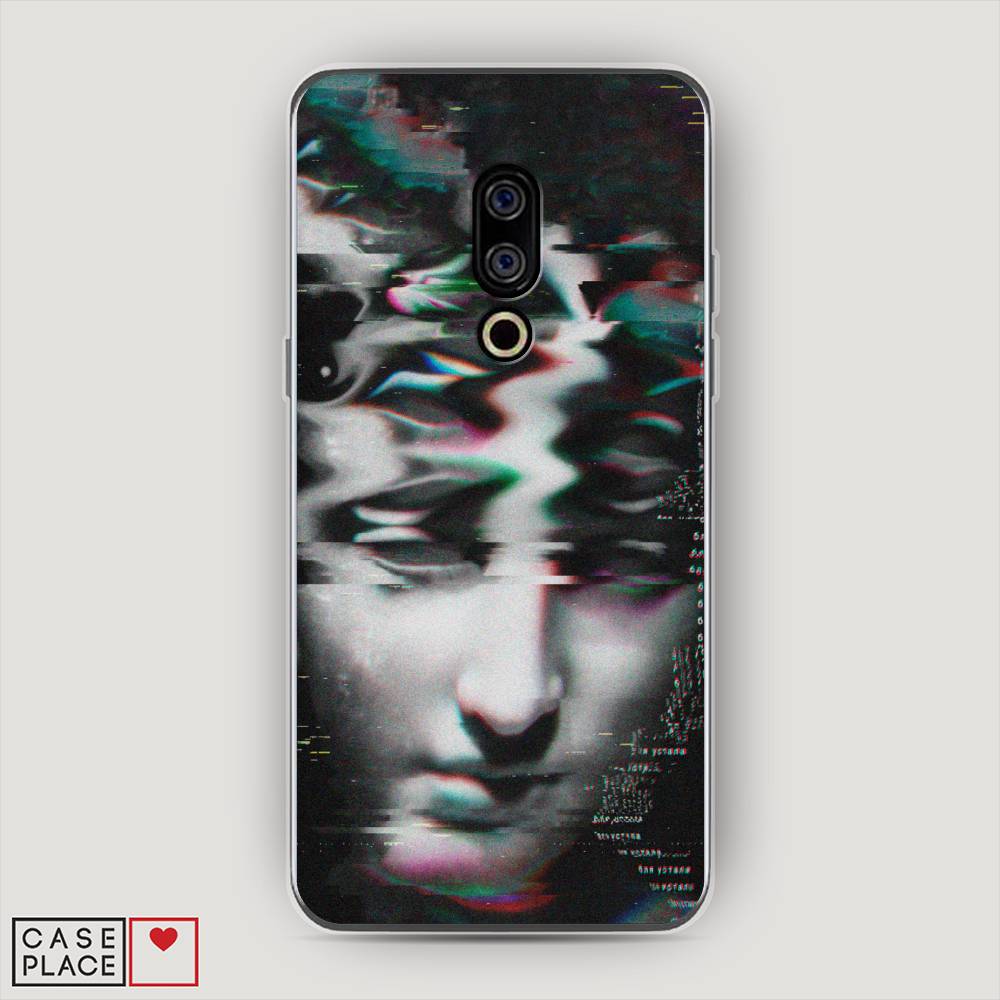 

Чехол Awog на Meizu 15 "Glitch Art", Серый, 72650-9