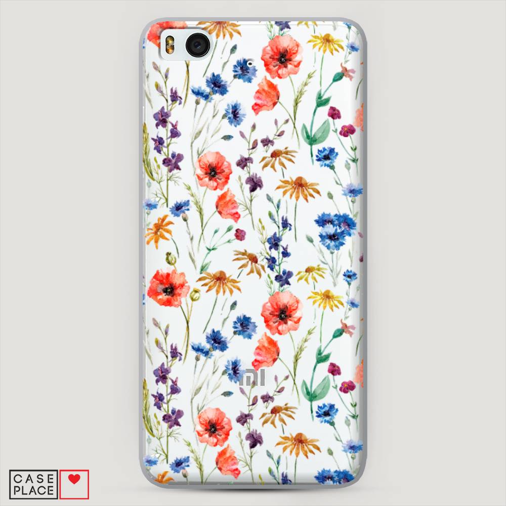

Пластиковый чехол "Маки и васильки фон" на Xiaomi Mi5S