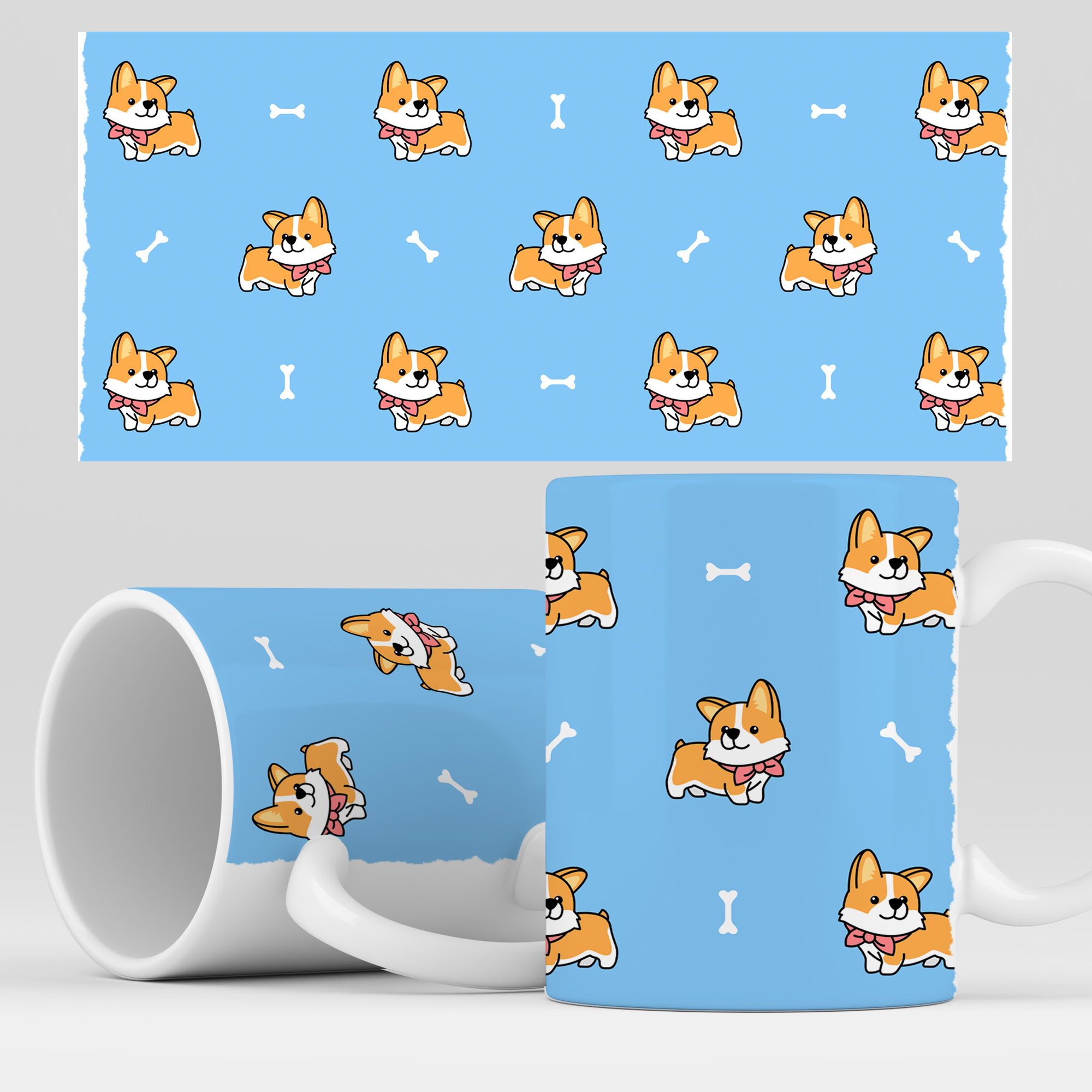 

Кружка RocketCup с принтом "Корги", Corgi10
