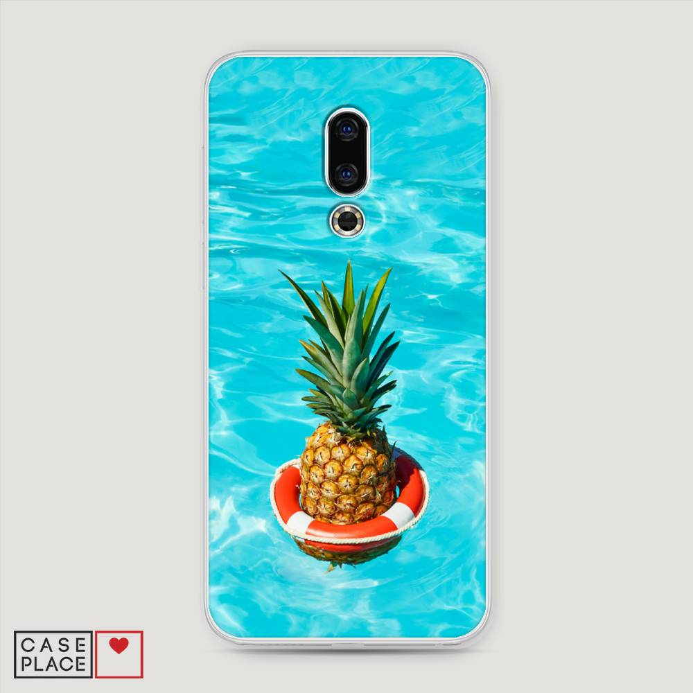 

Чехол Awog на Meizu 16th "Ананас в бассейне", Голубой, 72750-10
