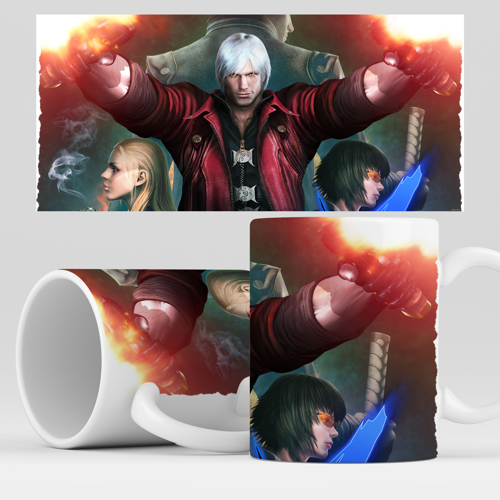 

Кружка RocketCup с принтом "Devil My Cry" игра DMC, DMC04
