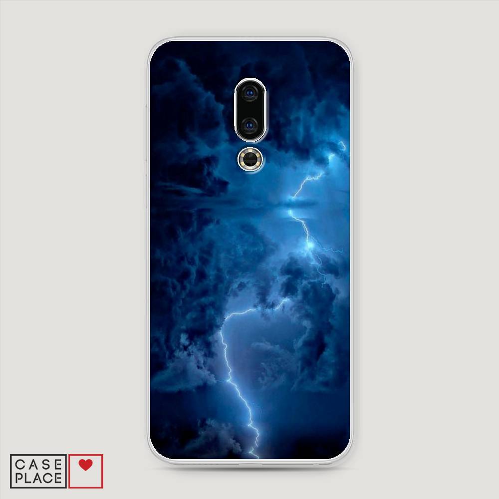 

Чехол Awog на Meizu 16th "Молния", Синий, 72750-4